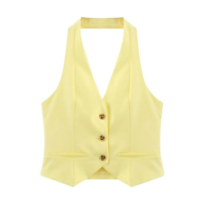 CONJUNTO IVY YELLOW CHALECO + PANTALÓN