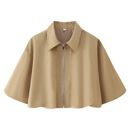 CONJUNTO MILA CAFÉ BLUSA + FALDA