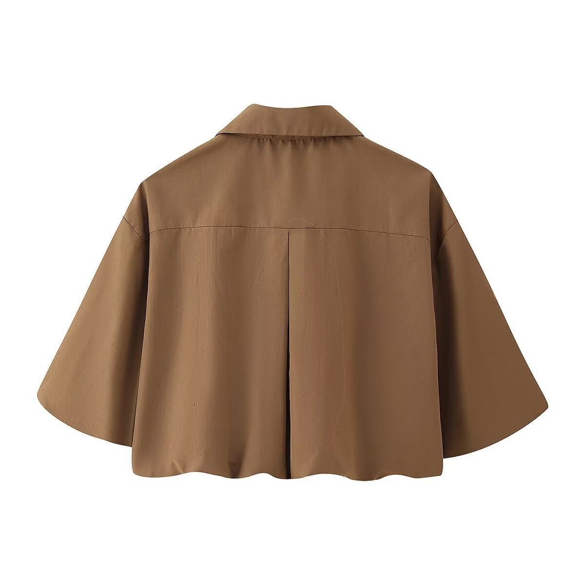 CONJUNTO MILA CAFÉ BLUSA + FALDA