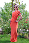 VESTIDO MAXI ZENAYDA NARANJA