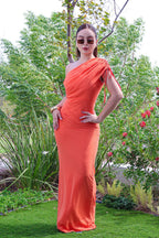 VESTIDO MAXI ZENAYDA NARANJA