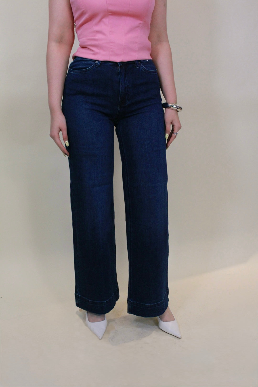 PANTALÓN VIBRANT LIVIA MEZCLILLA DARK STONE
