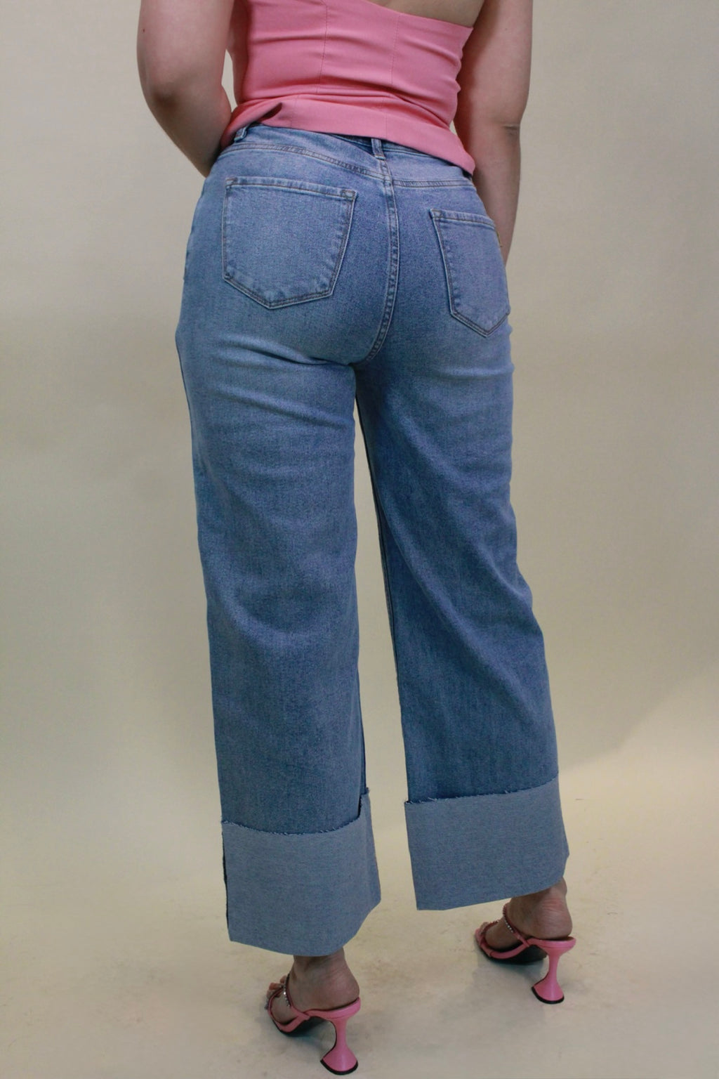 PANTALÓN VIBRANT FIOREL MEZCLILLA CLARA