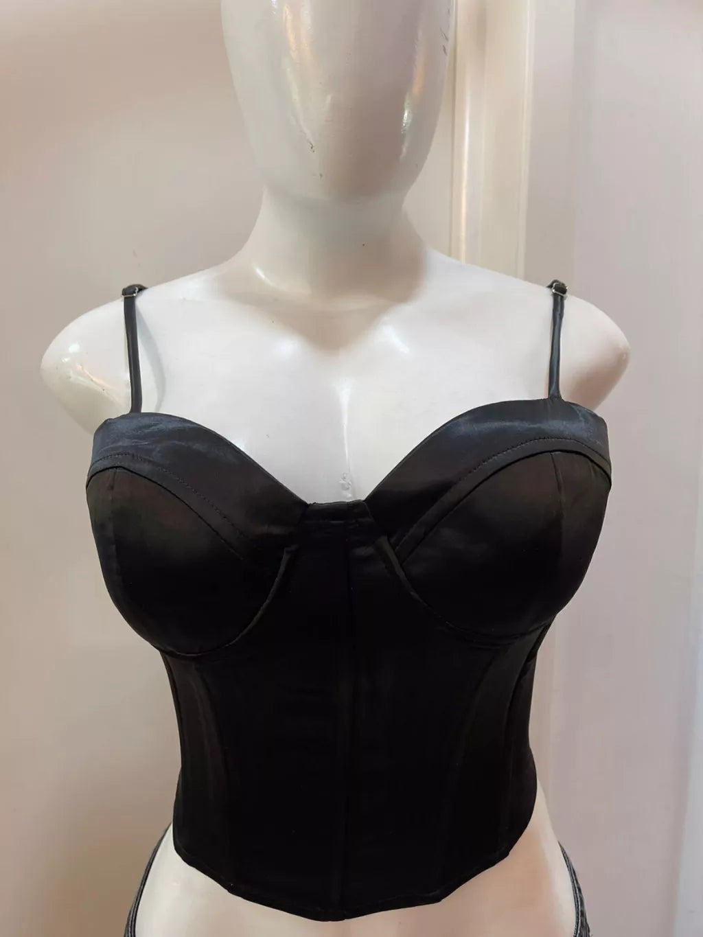CORSET BUSTIER NEGRO