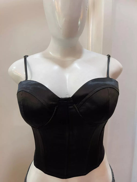 CORSET BUSTIER NEGRO