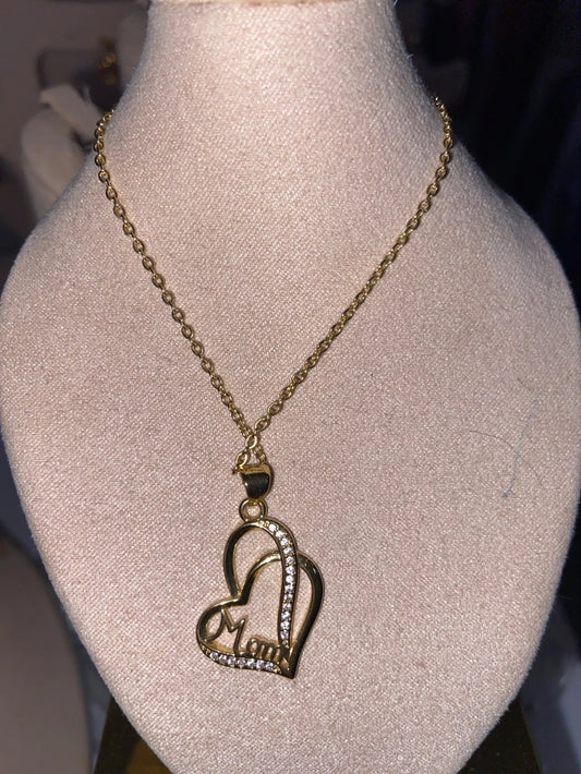 CADENA DOS CORAZONES MOM