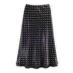 FALDA KATHERINE BLACK POLKA DOT