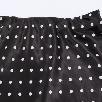 FALDA KATHERINE BLACK POLKA DOT