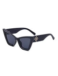LENTE CAT EYE ESTILO LV NEGRO