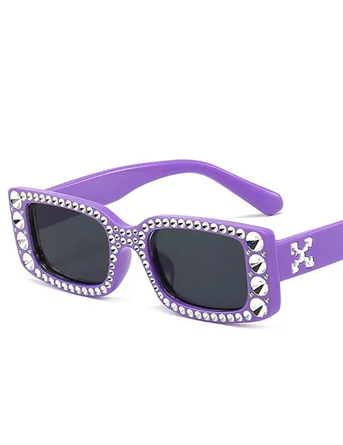 LENTE OFFW CON PIEDRAS MORADO
