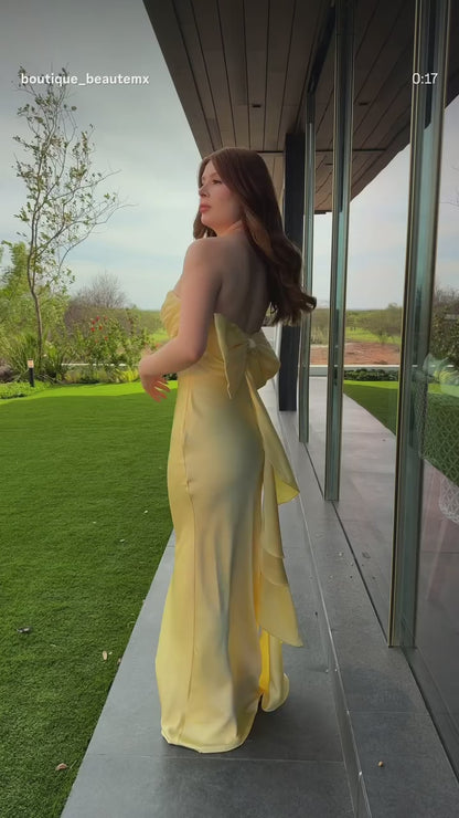 VESTIDO MAXI ARIELLE YELLOW