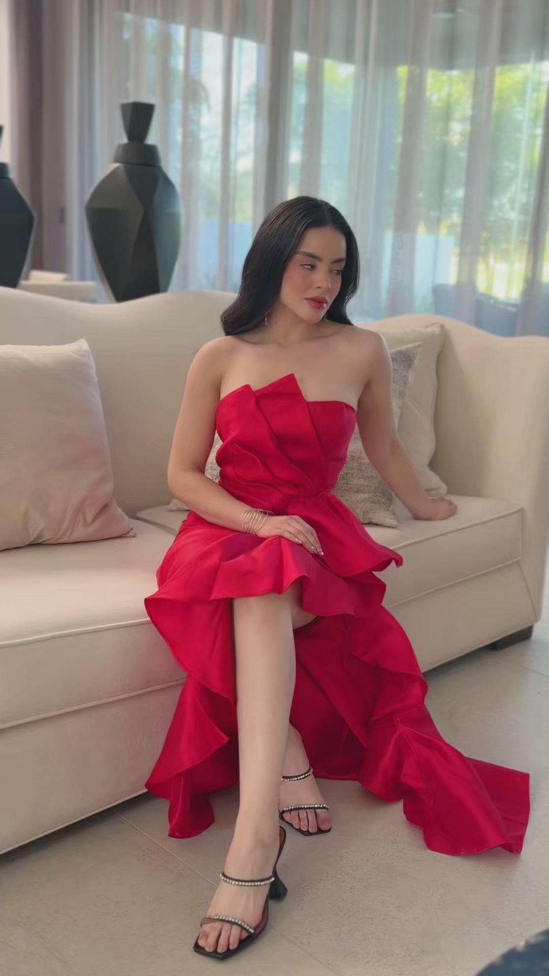 VESTIDO MAXI JADE ROJO