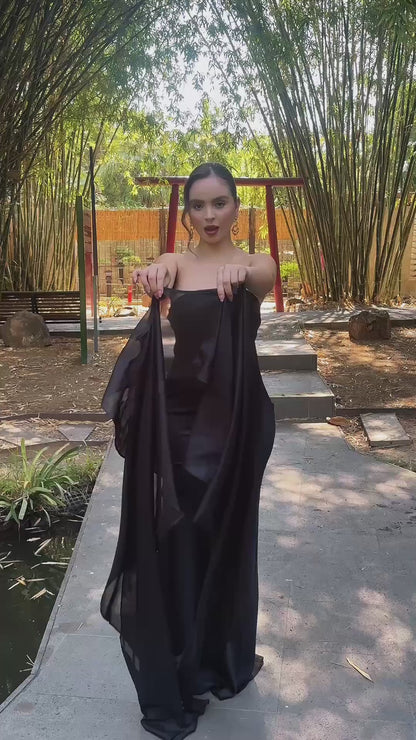 VESTIDO MAXI LORREINE BLACK