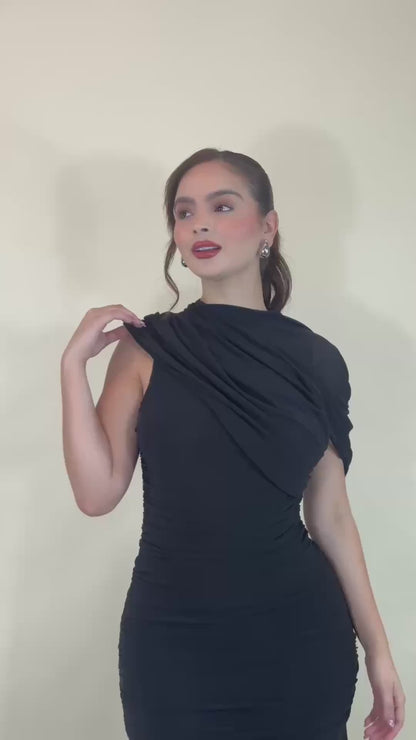 VESTIDO MARISON MAXI NEGRO