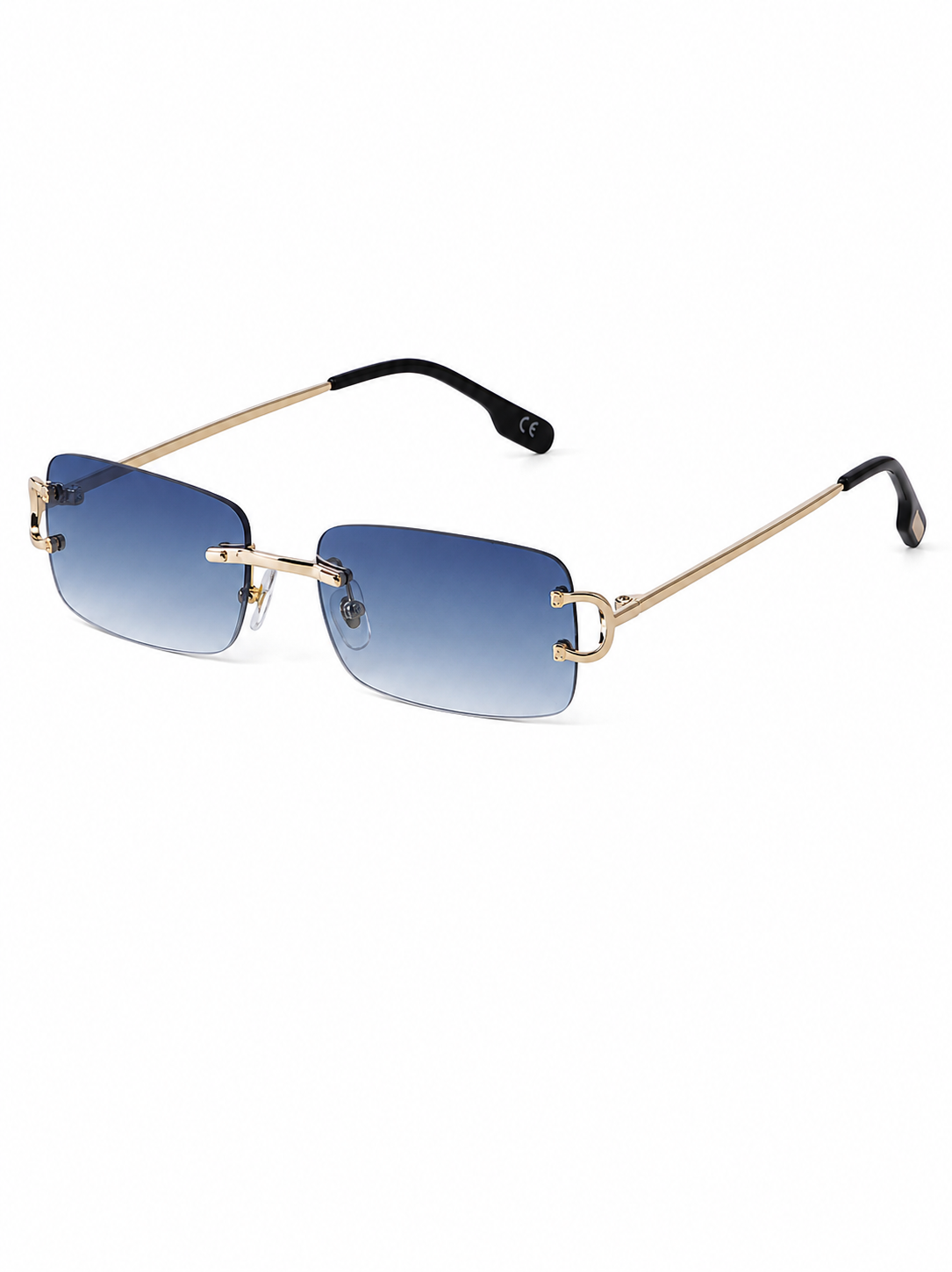 LENTE NAVY BLUE RECTANGLE FRAMELESS