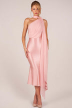 VESTIDO MONICK  PINK MIDI