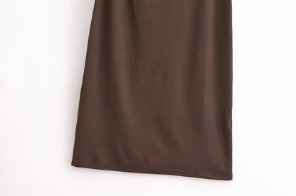 VESTIDO CAFÉ MIDI KYLIE