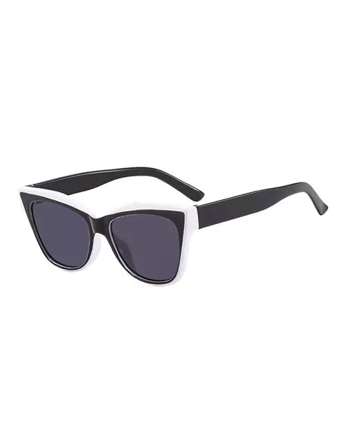 LENTE FLAKES CAT EYE BLANCO/NEGRO
