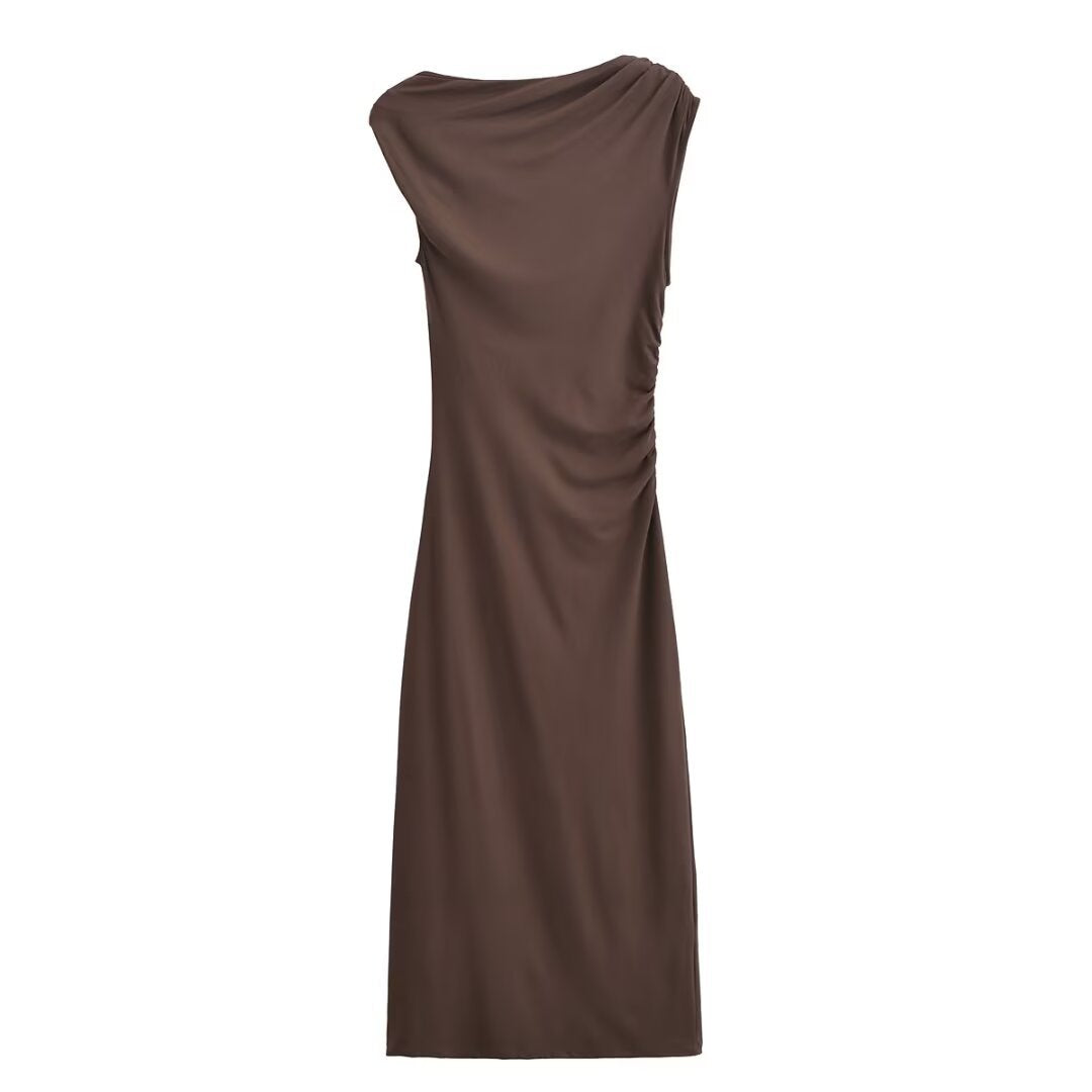 VESTIDO CAFÉ MIDI KYLIE