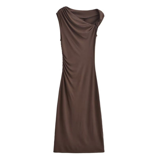 VESTIDO CAFÉ MIDI KYLIE