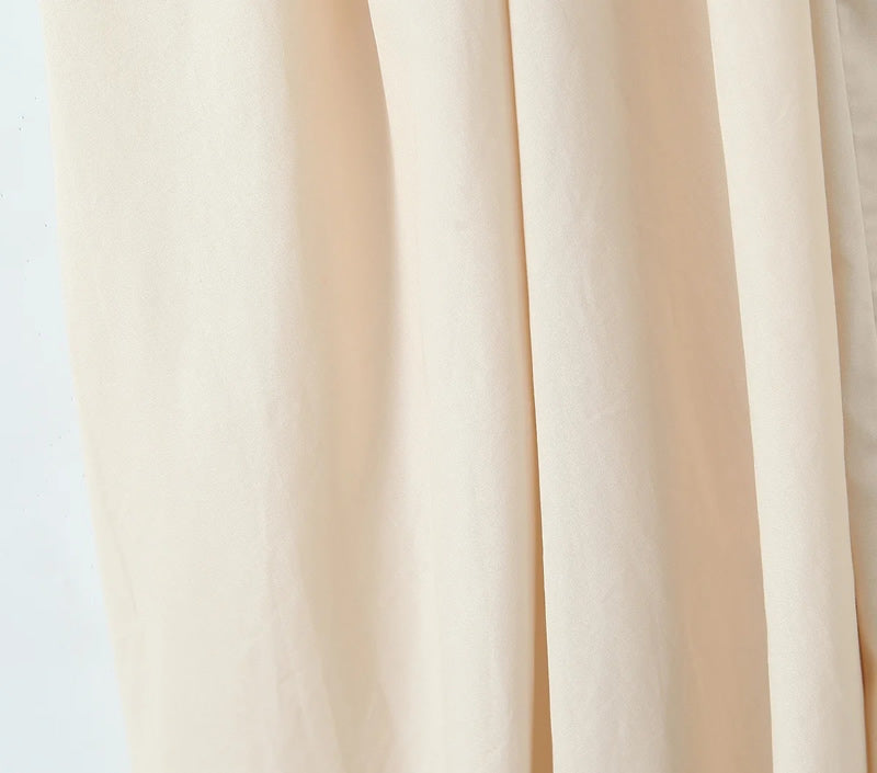 VESTIDO MIDI VICTORIA CAMEL ALGODÓN